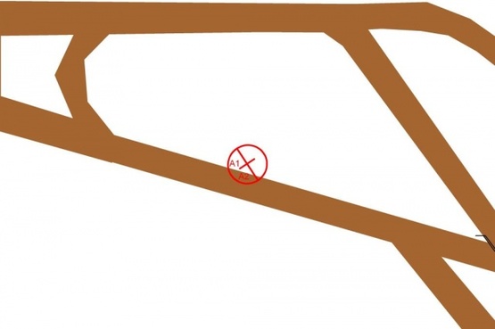 Схема рекламної площини за адресою Бориспольская трасса-9 ( в  Аэропорт, слева)
