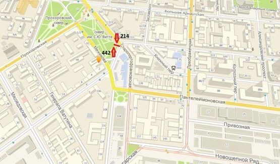 Схема рекламной плоскости по адресу ул. Мечникова, 102 (напротив) (Призма)