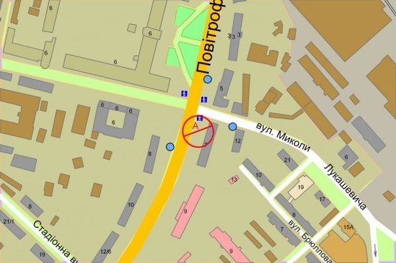 Схема рекламной плоскости по адресу Воздухофлотский проспект, 7