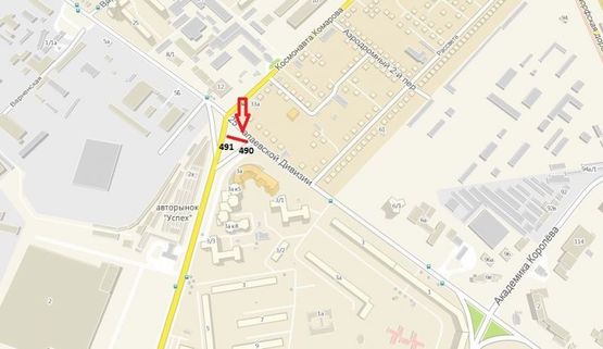 Схема рекламної площини за адресою просп. Маршала Жукова - ул. 25-й Чапаевской дивизии (призма правая)