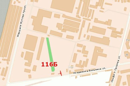 Схема рекламної площини за адресою ул. Академика Вильямса, 82 (возле Метро) (призма)