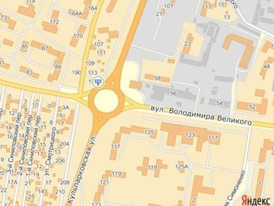 Схема рекламної площини за адресою вул.Виговського-вул.Кульпарківська,правий (кільце)