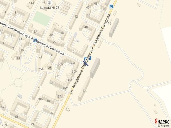 Схема рекламной плоскости по адресу Высоцкого-Сахарова (Копейка) А1