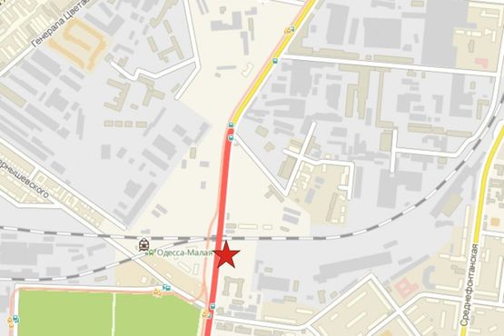 Схема рекламної площини за адресою ул. Люстдорфская дорога / Мост