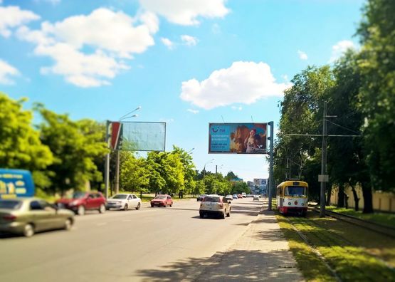 Схема рекламної площини за адресою Люстдорфская дорога / Артиллерийский парк