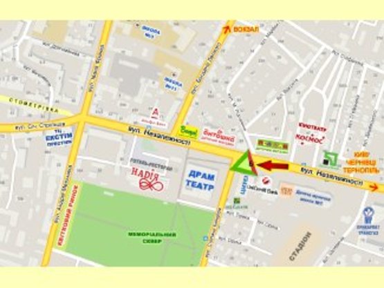 Схема рекламної площини за адресою Незалежності-Бандери                                            освітлення