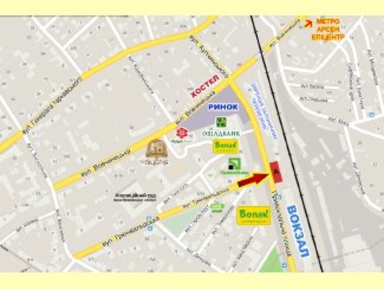 Схема рекламної площини за адресою Привокзальна - Грюнвальдська ( залізничний,автовокзал ) лівий