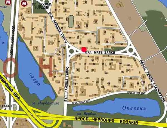 Схема рекламної площини за адресою ул.Мате Залки 1/12 Велика Кишеня, ТЦ Дримтаун,ТЦ Метрополис (призма А2)