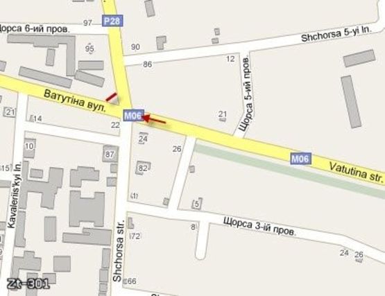 Схема рекламної площини за адресою Покровська,  93, низ