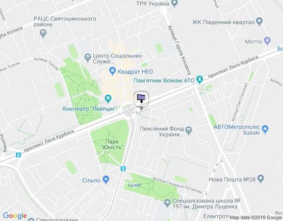 Схема рекламной плоскости по адресу пр-т 50-летия Октября/ул.Картвелишвили (А) в центр (А1) (призма)