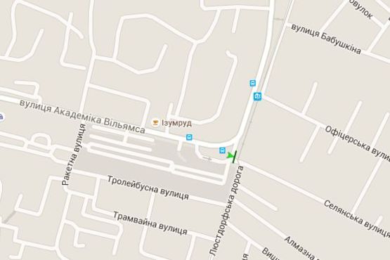 Схема рекламної площини за адресою Академіка Вільямса вул. - Люстдорфська дорога (права)