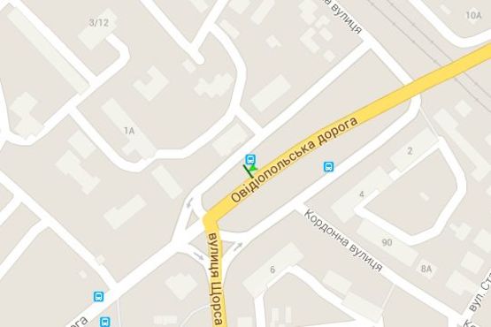 Схема рекламної площини за адресою Івановський переїзд - Овідіопільська дорога - Щорса вул.