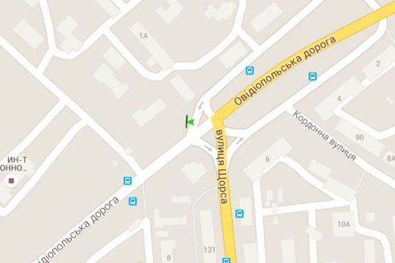 Схема рекламної площини за адресою Іванівський міст - Овідіопільська дорога - Щорса вул. (призма)