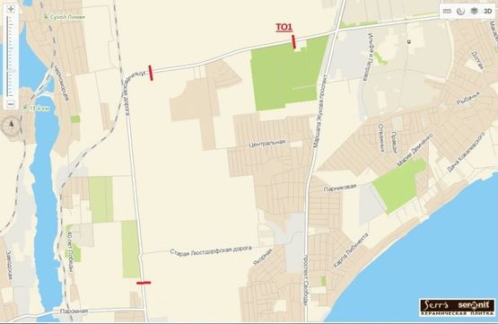 Схема рекламної площини за адресою Н04 Одесса - Ильичевск км09+080м (з міста ліва)