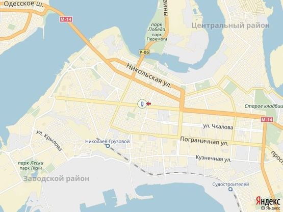 Схема рекламной плоскости по адресу пр-т Центральный - ул. Соборная