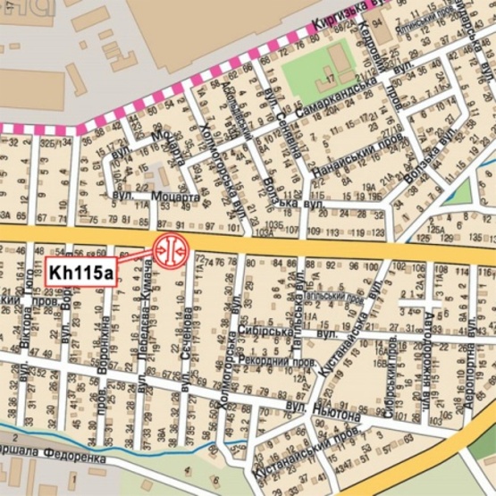 Схема рекламної площини за адресою Героев Сталинграда просп., 70, (магазин "Стройматериалы", автосервис АИС), в направл. просп. 50-летия СССР