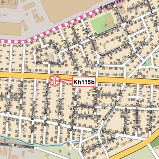 Схема рекламної площини за адресою Героев Сталинграда просп., 70, (магазин "Стройматериалы", автосервис АИС), в направл. ул. Морозова