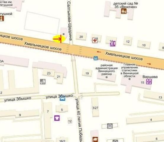 Схема рекламної площини за адресою перехрестя вул. Д. Галицького /вул. Хмельницьке шосе, Б