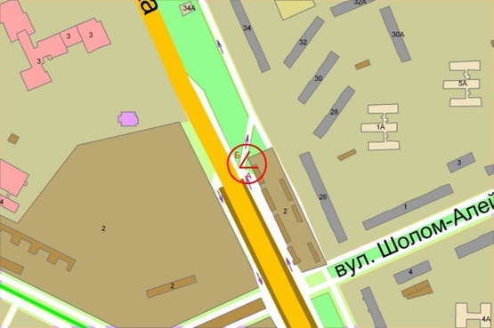 Схема рекламной плоскости по адресу Братиславская, 26