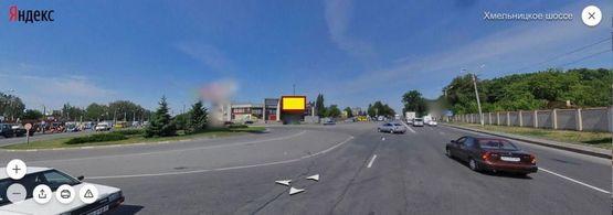 Схема рекламної площини за адресою вул. Хмельницьке шосе, Західний автовокзал, Б