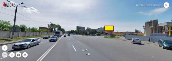 Схема рекламної площини за адресою вул. Хмельницьке шосе, Західний автовокзал, А