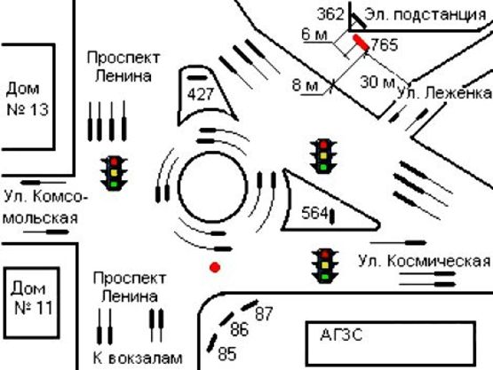 Схема рекламной плоскости по адресу 331_Запорожье_пр Соборный  пл. Привокзальная, ж/д Вокзал