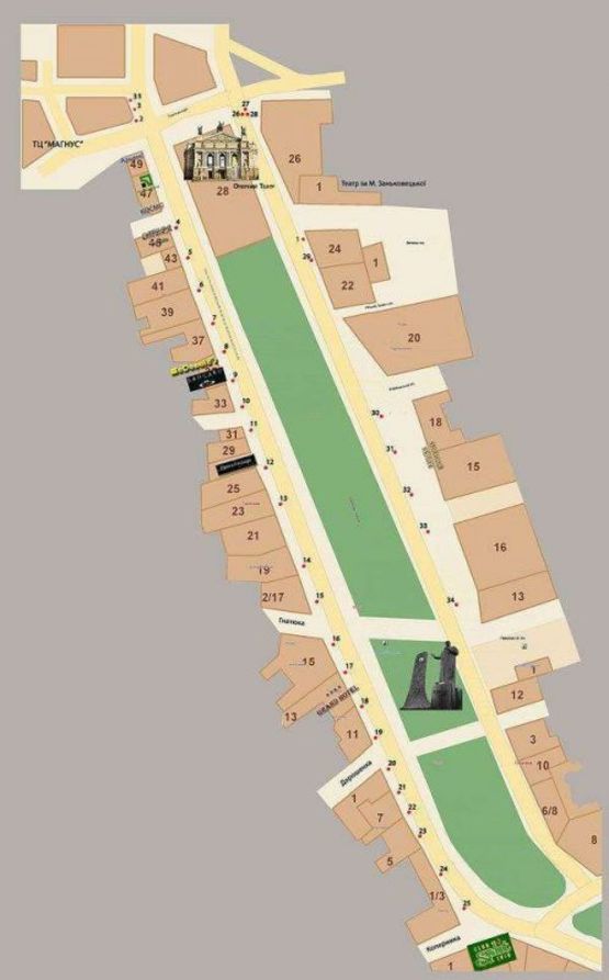 Схема рекламной плоскости по адресу пр. пр.Свободи