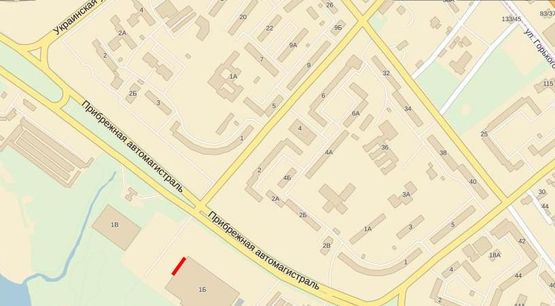 Схема рекламной плоскости по адресу Набережная-Запорожская 1Б