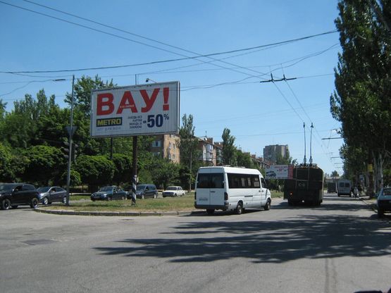 Схема рекламной плоскости по адресу Парамонова-Совхозная