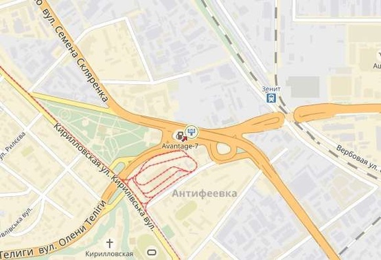 Схема рекламной плоскости по адресу Московский пр-т, возле ул.Новоконстантиновская, к Петровке, правый