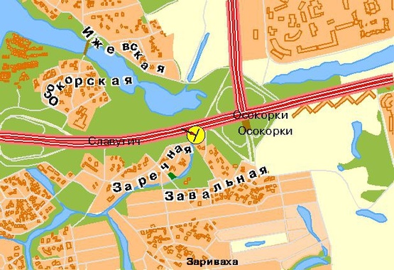 Схема рекламної площини за адресою Бажана пр-т, возле ст.м.Осокорки, из центра, левая