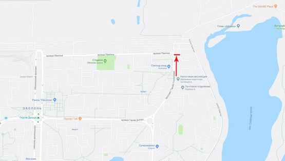 Схема рекламной плоскости по адресу Героев Сталинграда пр-т. 64/56