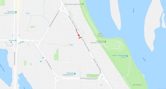 Схема рекламной плоскости по адресу Героев Сталинграда пр-т. 13-А