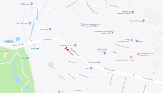 Схема рекламной плоскости по адресу Щусева Академика ул. 36 напротив