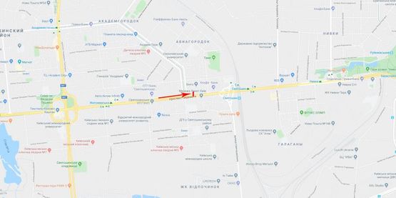 Схема рекламной плоскости по адресу Победы пр-т 112