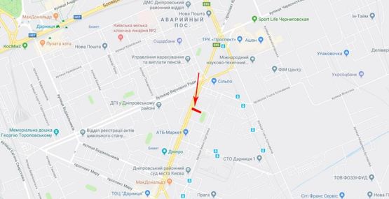 Схема рекламной плоскости по адресу Гагарина Ю. пр-т 16