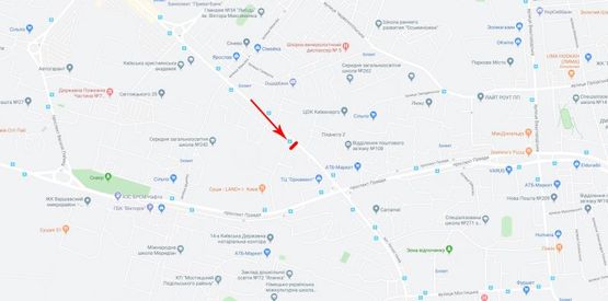 Схема рекламної площини за адресою Свободы пр-т 4 напротив