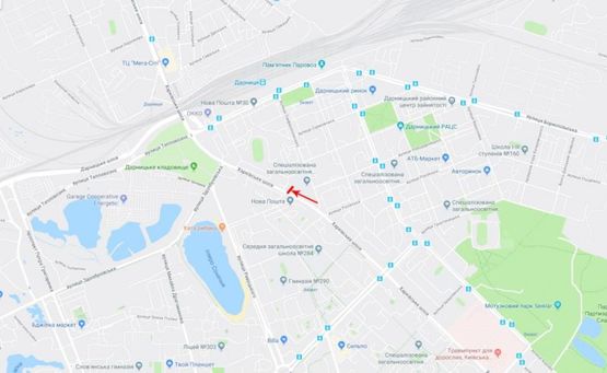 Схема рекламной плоскости по адресу Харьковское шоссе 21/4