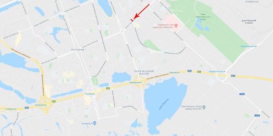 Схема рекламной плоскости по адресу Тростянецкая ул. 3