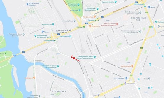 Схема рекламной плоскости по адресу Сверстюка Евгения ул. 23