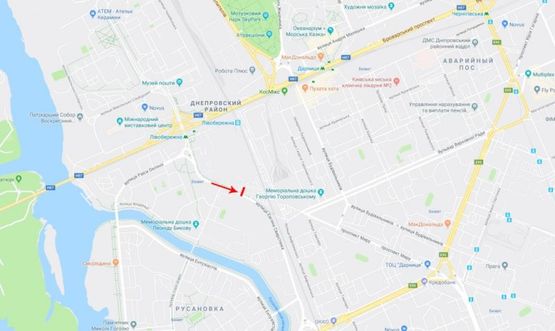 Схема рекламной плоскости по адресу Сверстюка Евгения ул. 23