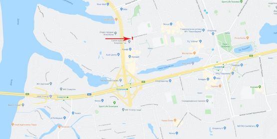 Схема рекламной плоскости по адресу Княжий Затон ул. 21