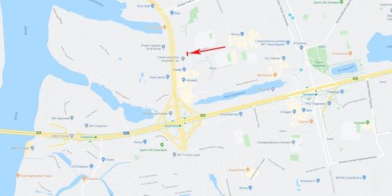 Схема рекламной плоскости по адресу Княжий Затон ул. 21