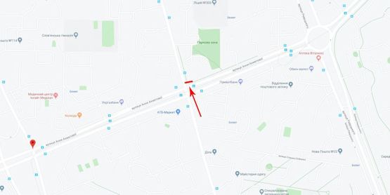 Схема рекламной плоскости по адресу Драгоманова ул. 13/10