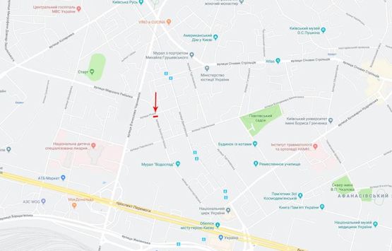 Схема рекламной плоскости по адресу Златоустовская ул. 51