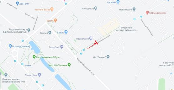 Схема рекламной плоскости по адресу Ломоносова ул. 56