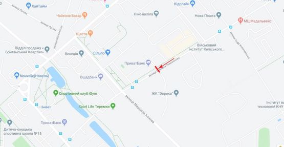 Схема рекламної площини за адресою Ломоносова ул. 56