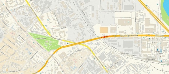 Схема рекламної площини за адресою Бандеры Степана пр-т, Вербовая ул., от Тульской пл., от "Петровки"