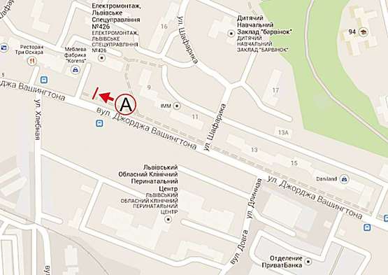 Схема рекламной плоскости по адресу Вашингтона, 7а,  ст. А