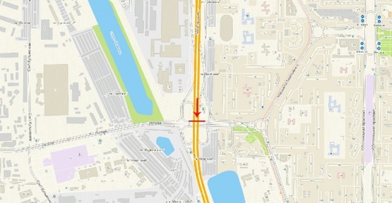 Схема рекламної площини за адресою Богатырская ул., Луговая ул.